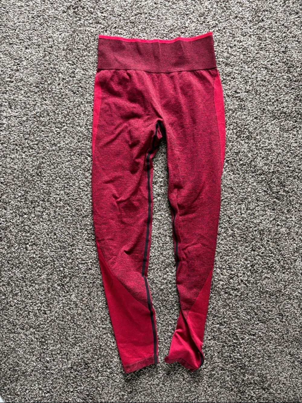 PINK Victoria's Secret Seamless Marled Red Leggings
